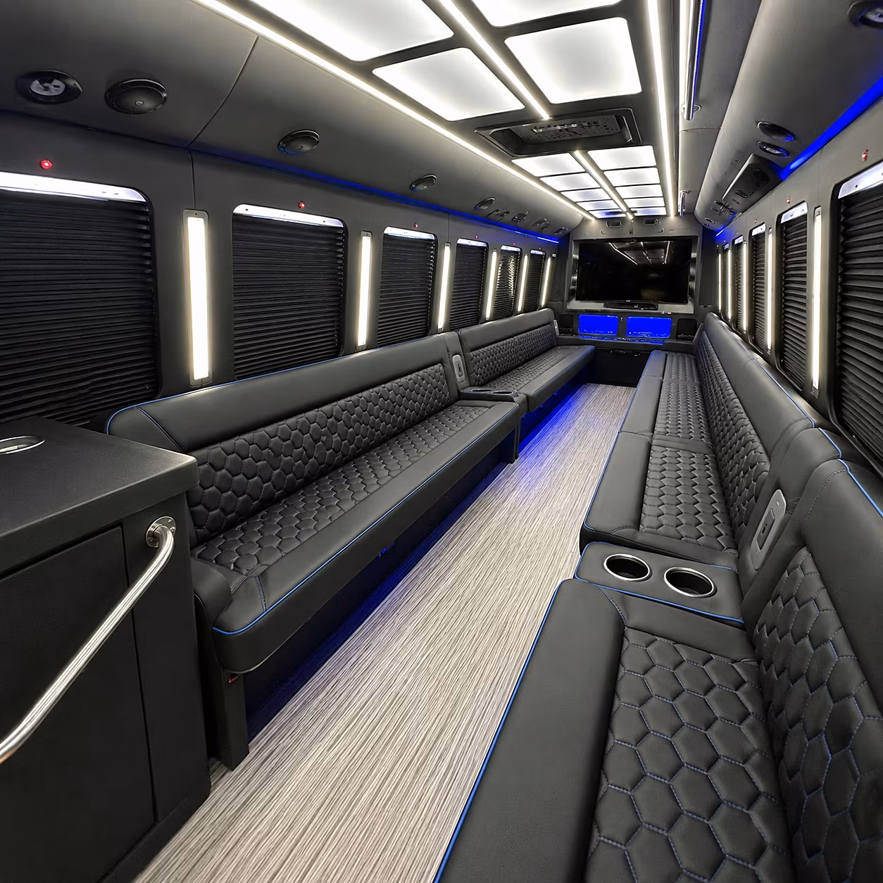 30 Passenger Party Bus Interior