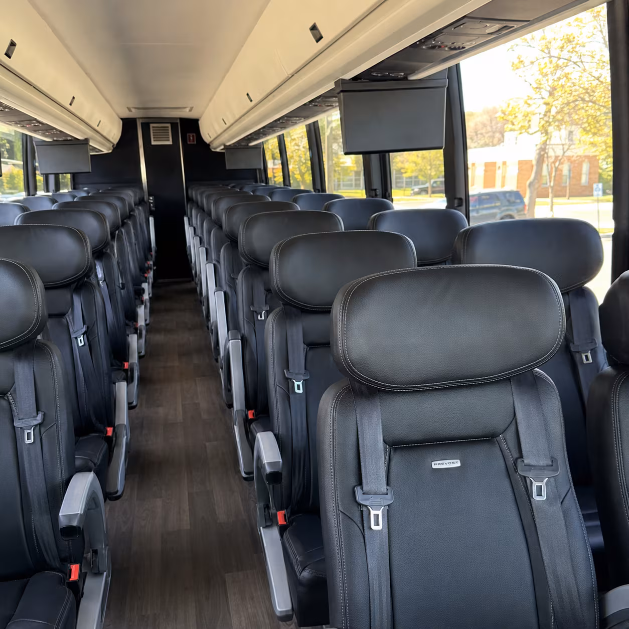 40-56 Passenger Charter Bus Inside