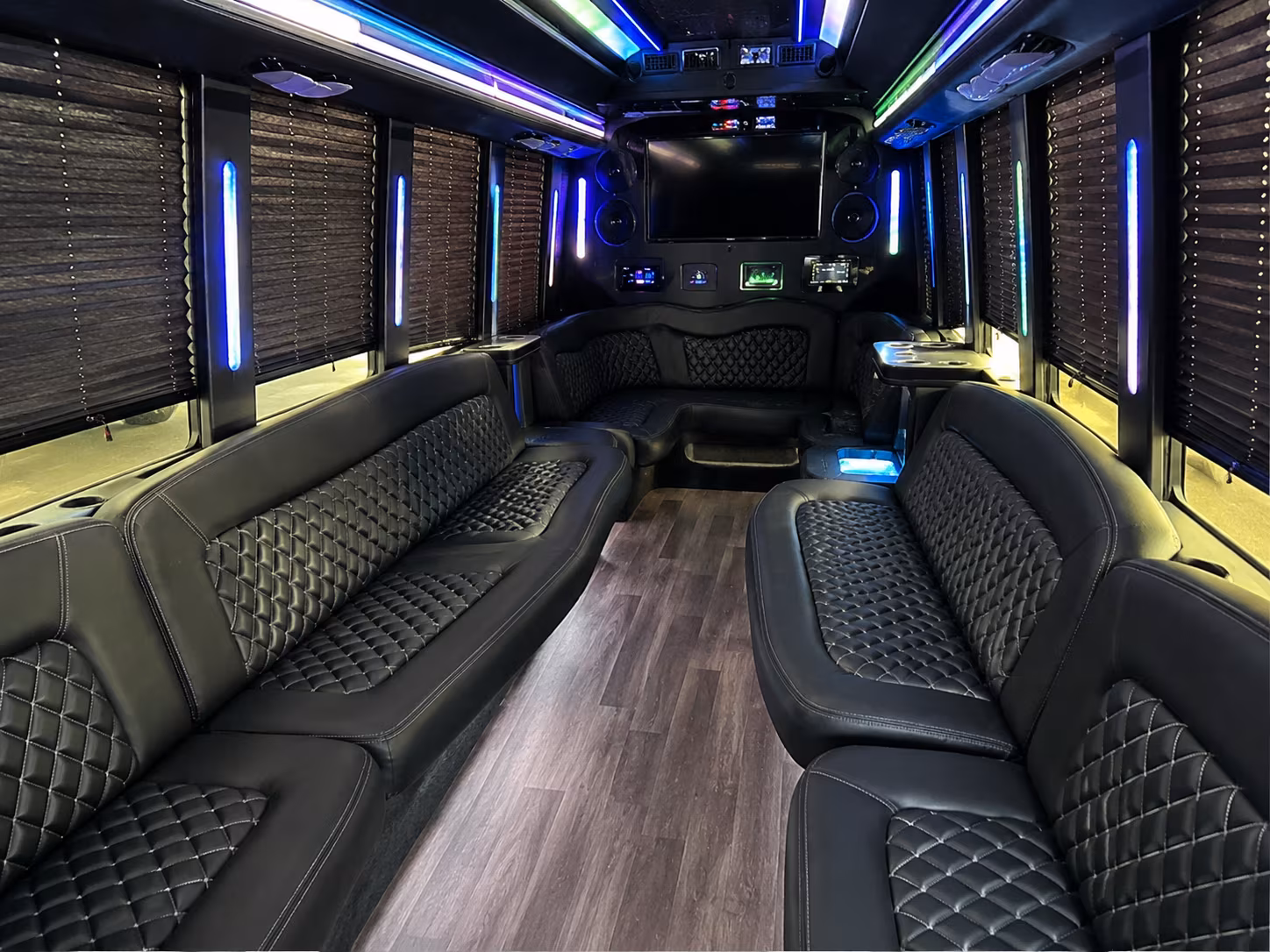 El Monte Birthday, Sweet 16, & Quinceañera Transportation party bus exterior