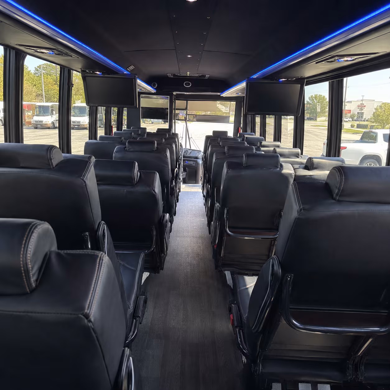 El Monte Corporate Transportation party bus exterior