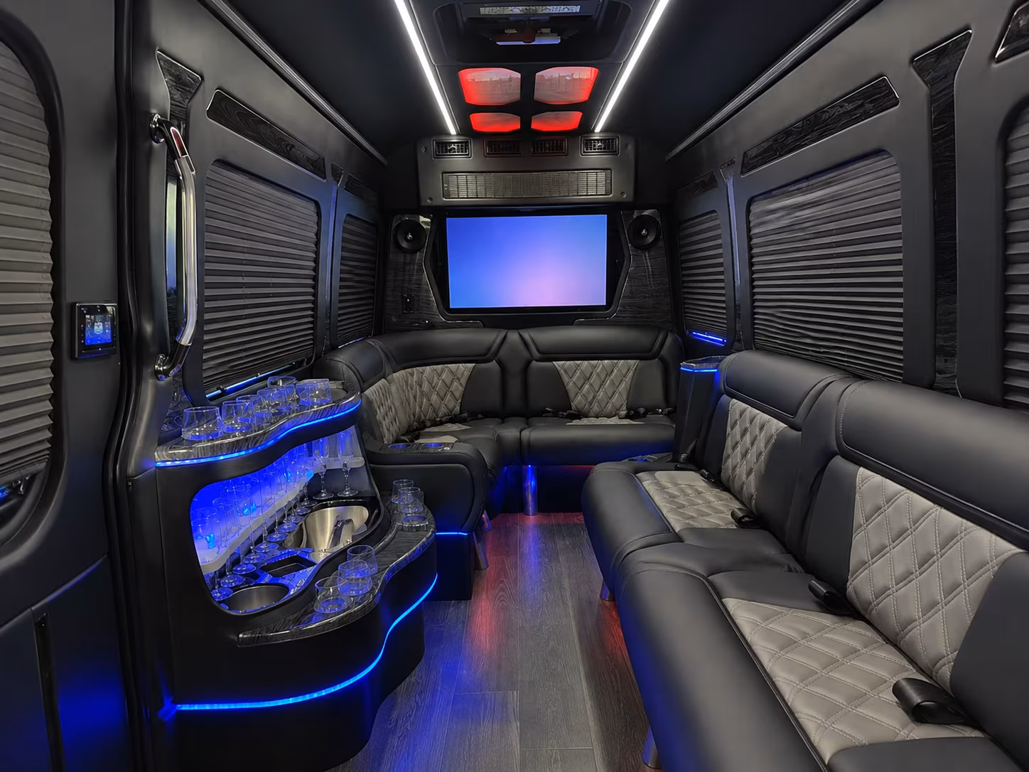 El Monte Corporate Transportation party bus exterior