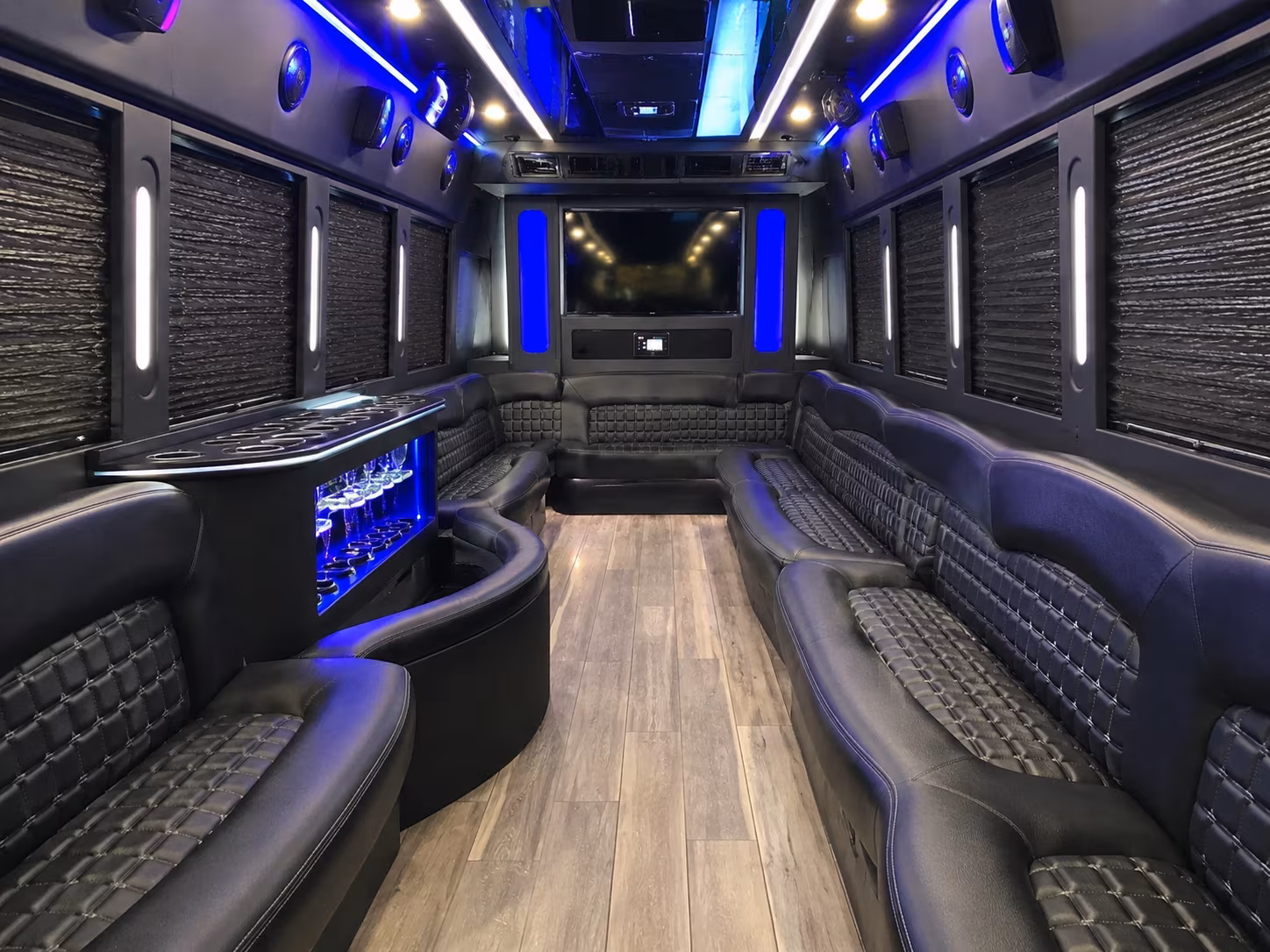 El Monte Private Event Transportation party bus exterior