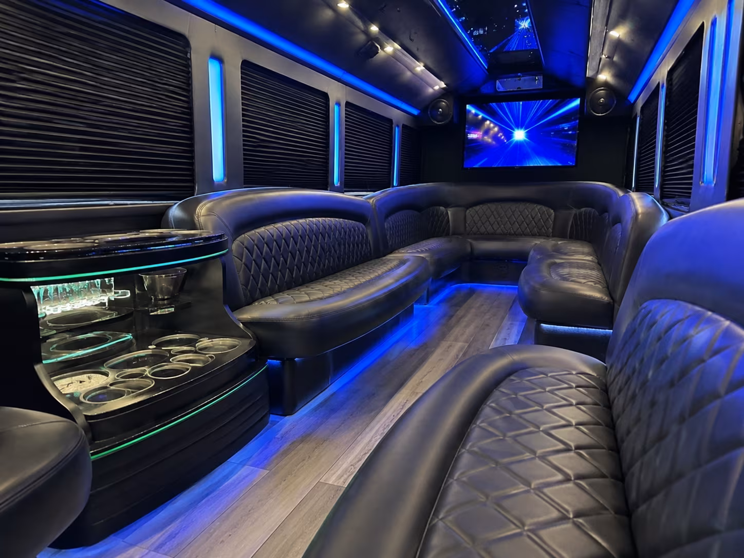 El Monte Private Event Transportation party bus exterior
