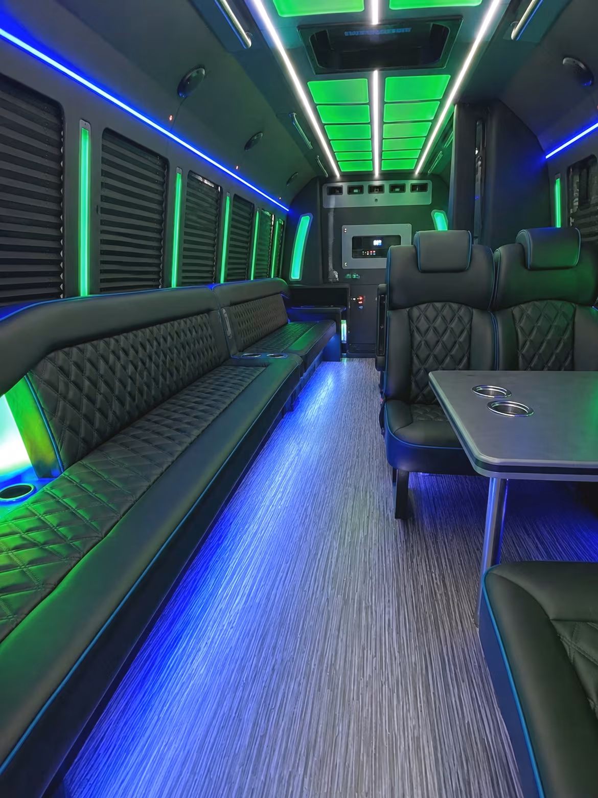 El Monte Prom & Homecoming Transportation party bus interior