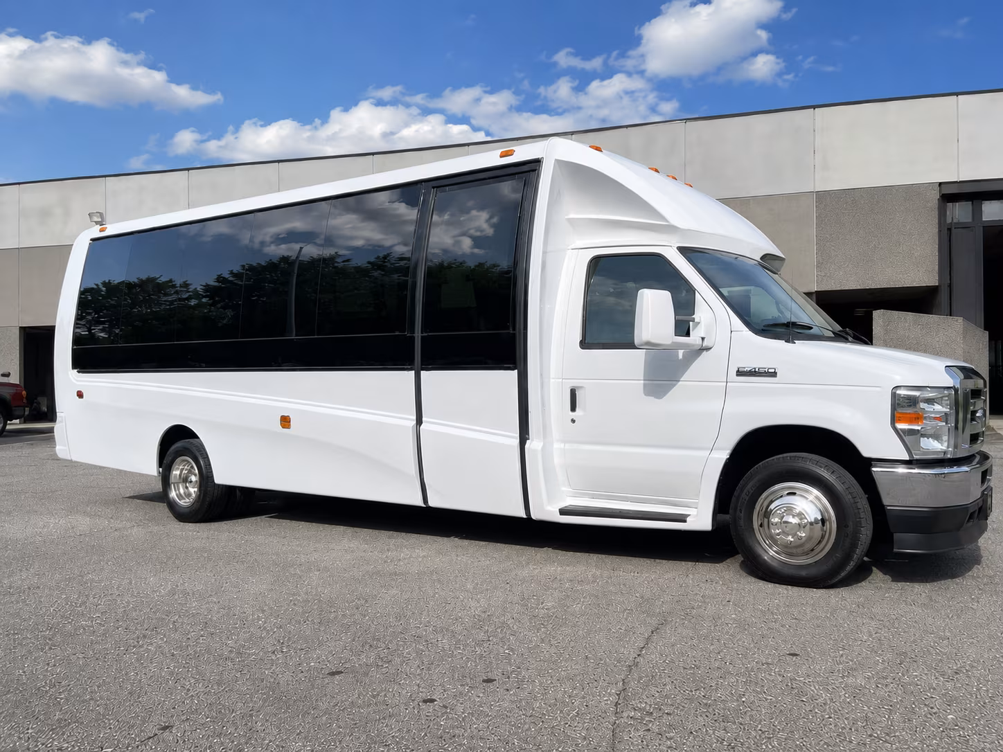 El Monte School Event Transportation party bus exterior