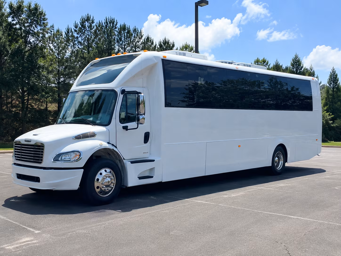 El Monte Sporting Event Transportation party bus exterior