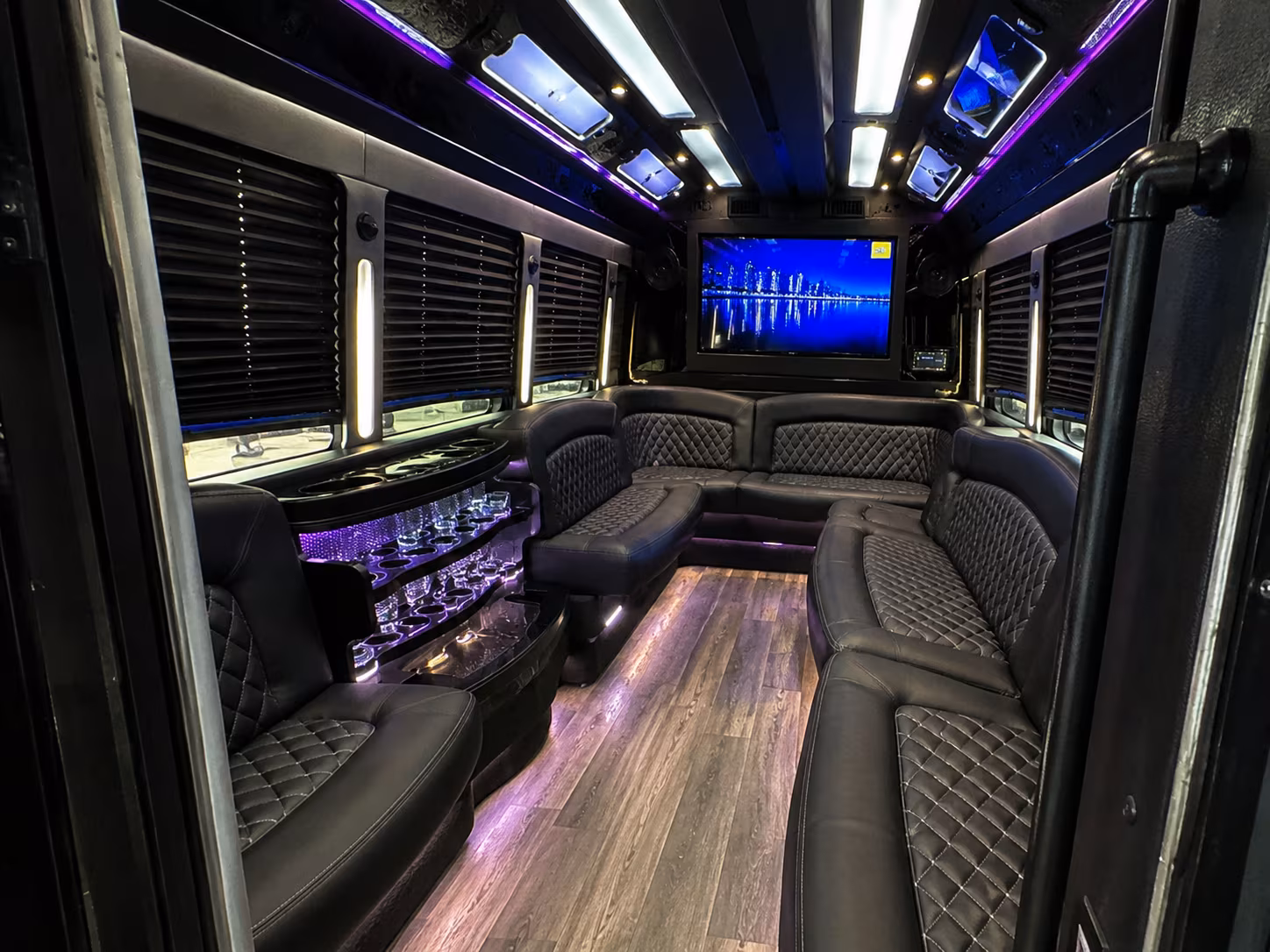 El Monte Sporting Event Transportation party bus exterior