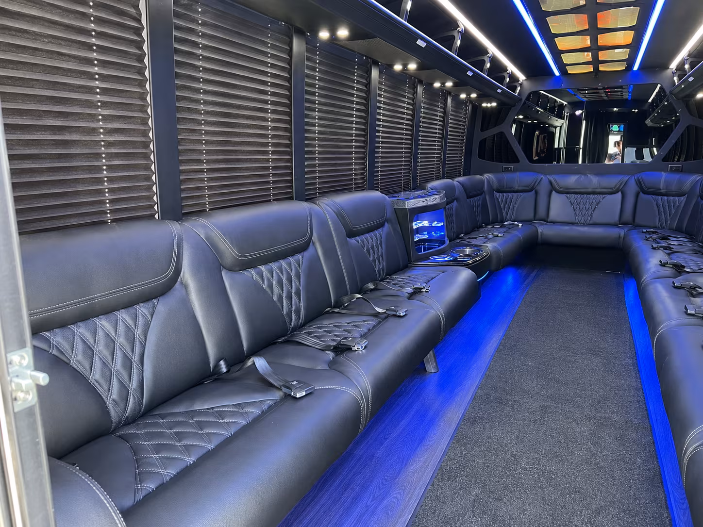 El Monte Wedding Transportation party bus exterior