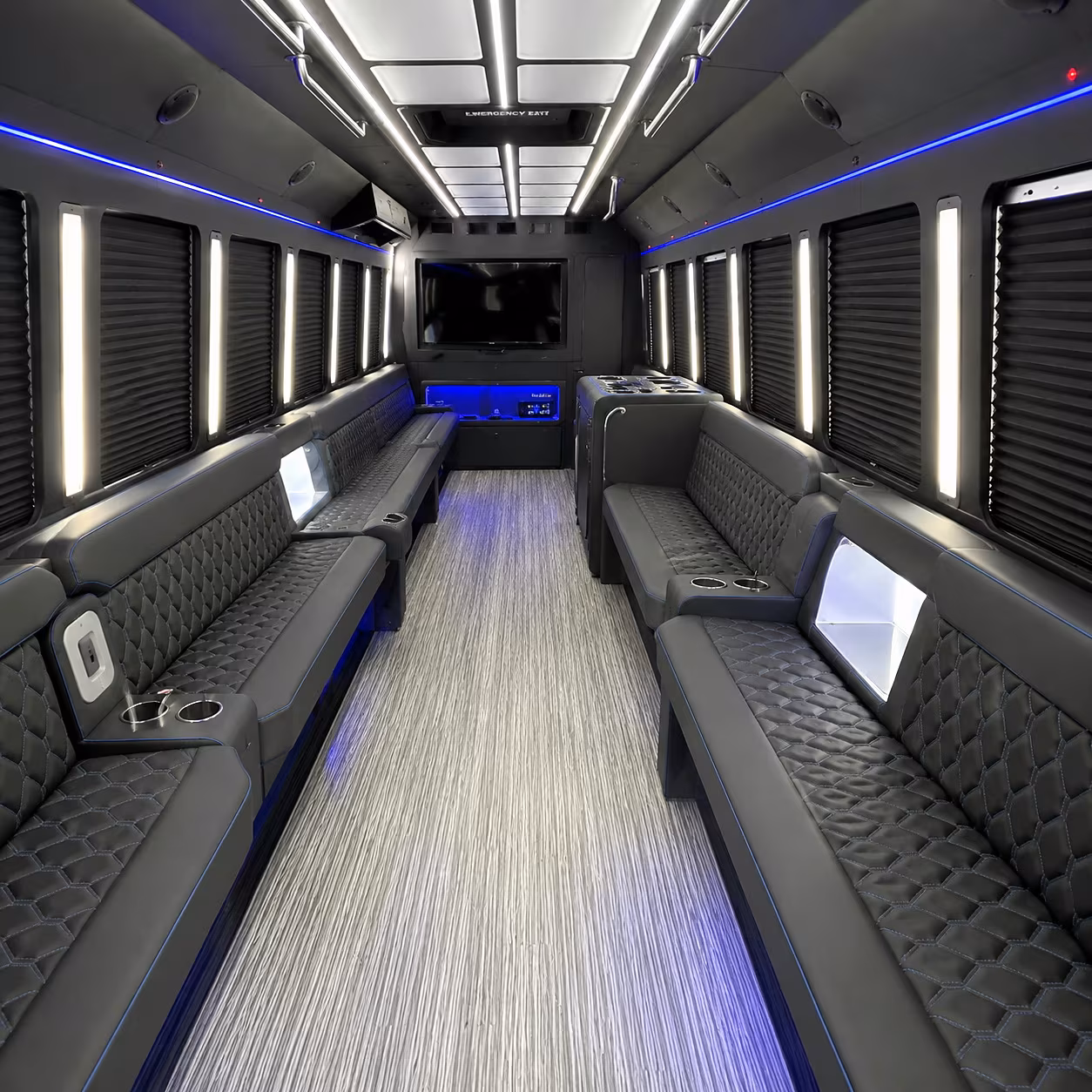 El Monte Winery Tour & Pub Crawl Transportation onboard seating