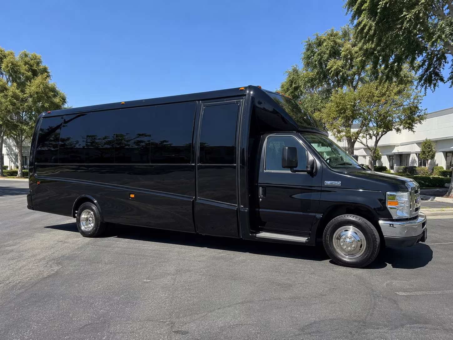 Interior of a party bus rental serving El Monte