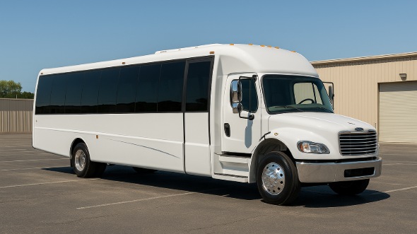 Exterior of Charter Bus Company Baldwin Park's 20 Passenger Party Bus in Baldwin Park