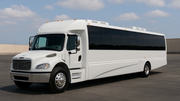 Exterior of Charter Bus Company Pico Rivera's 20 Passenger Party Bus in Pico Rivera