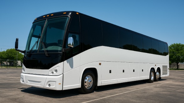 Exterior of Charter Bus Company Monterey Park's 40 Passenger Party Bus in Monterey Park