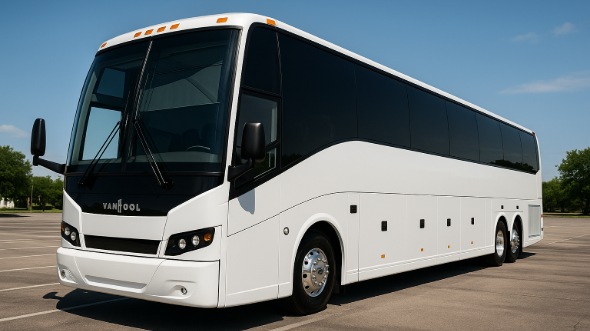 Exterior of Charter Bus Company Arcadia's 50 Passenger Party Bus in Arcadia